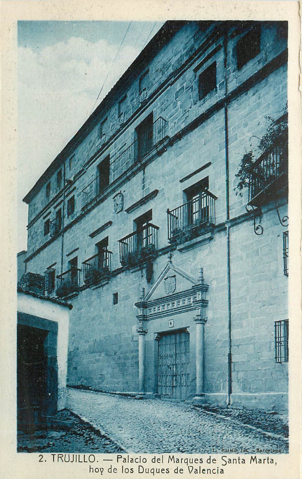 CPA Trujillo pallacio del marques de Santa Maria