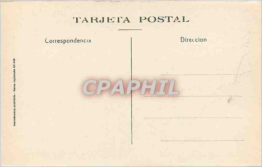 CPA Trujillo pallacio del marques de Santa Maria — Rückseite