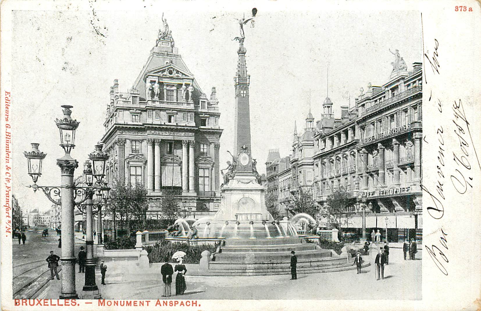 CPA Bruxelles Monument anspach