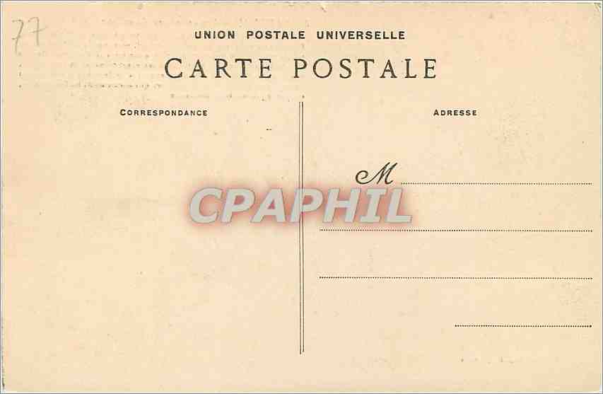 CPA Montereau Vue exterieur du collateral sud de l'eglise — Rückseite