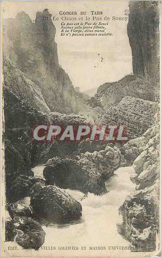 CPA Le Chaos et le Pas de Soucy Gorges du Tarn