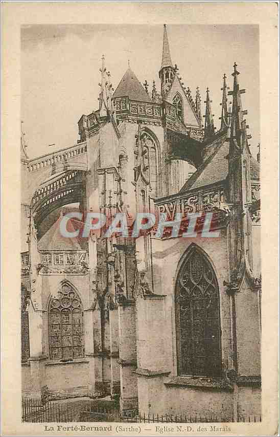 CPA La Ferte-Bernard Sarthe Eglise Notre-Dame des Marais