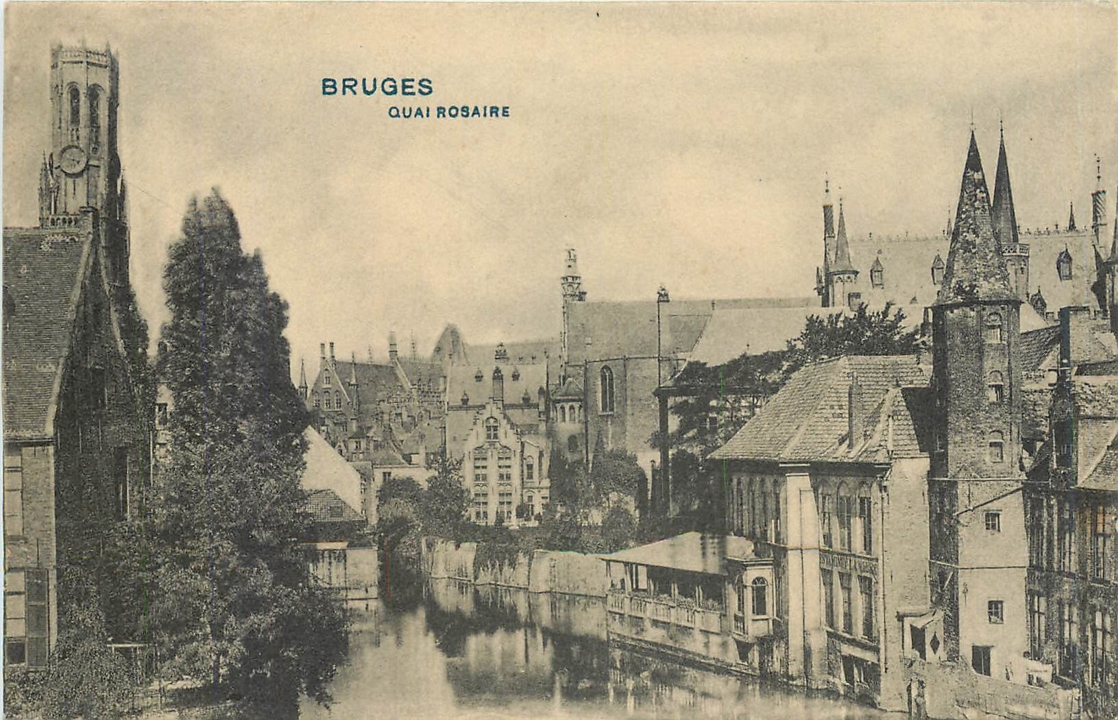 CPA Bruges quai Rosaire