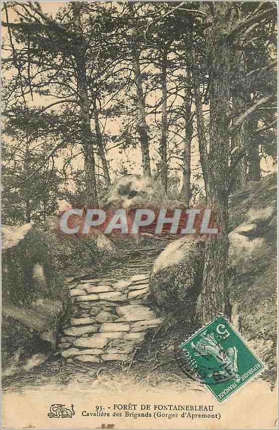 Forêt de Fontainebleau — Cavalière des Brigands (Gorges d'Apremont) — éditeur non identifié, n° 93