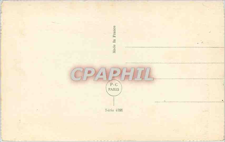 CPA Femme — Rückseite