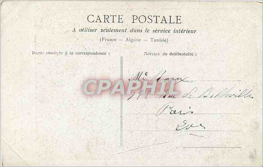 CPA Amoureuse peche  — Rückseite