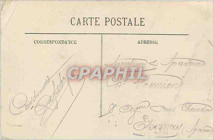 CPA Lyon la place Bellecour — Verso