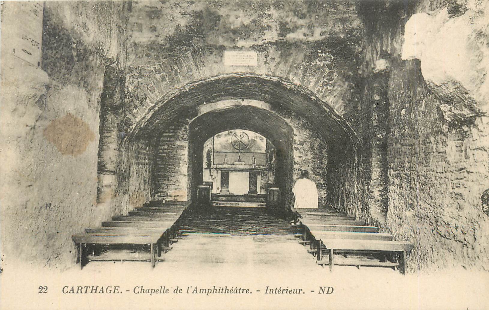 CPA Carthage Chapelle de 'Amphitetre Interieur
