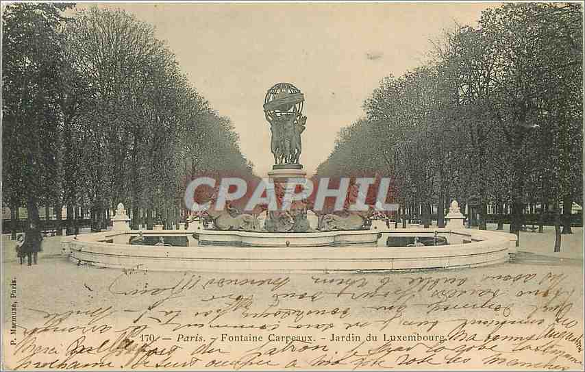 CPA Paris Fontaine carpeaux Jardin du Luxembourg