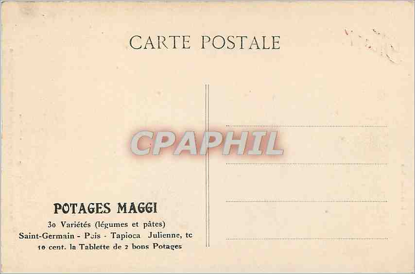 CPA Boucher Diane sortant du bain avec une de ses compagnes Publicite Maggi — Rückseite