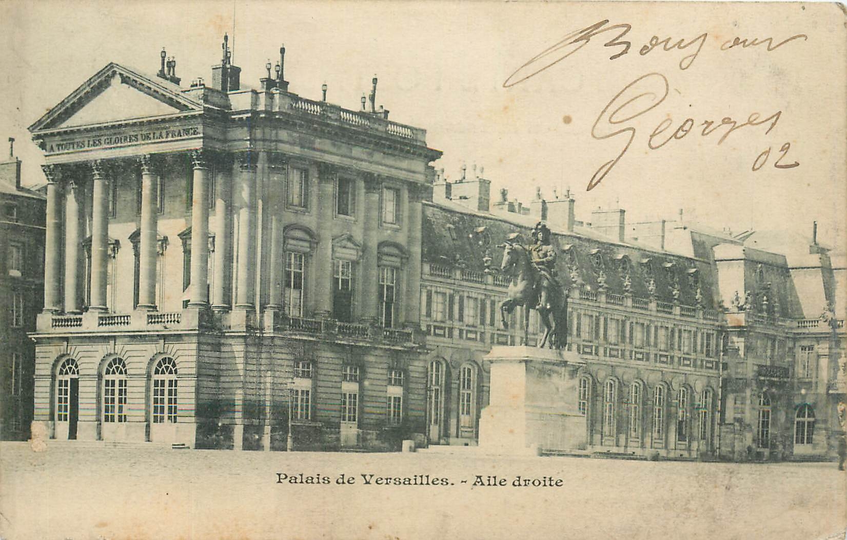 CPA Palais de Versailles aile droire