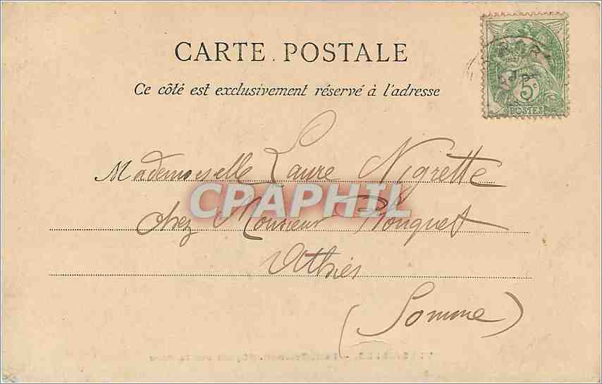 CPA Versailles Petit Trianon Facade sur le parc — Verso