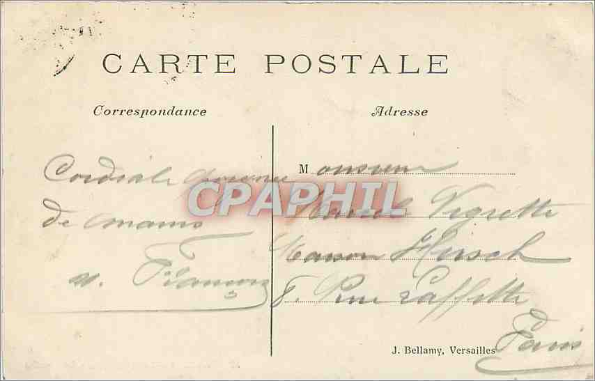 CPA versailles petit rianon Le Moulin — Verso