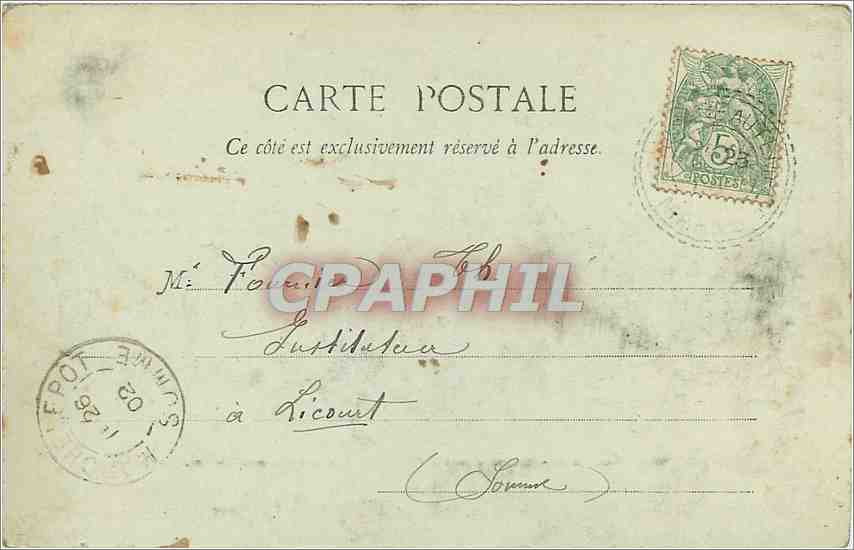CPA Mourmelon le grand et le cam de Chalons vue prise en ballon — Back