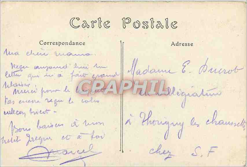 CPA Cathedrale de reims incendie pr les Allemand le 18 septembre 1914 — Rückseite
