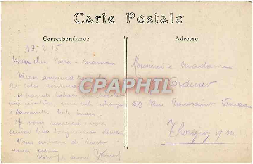 CPA Bombardement de reims par les Allemand le 19 septembre 1914 — Rückseite