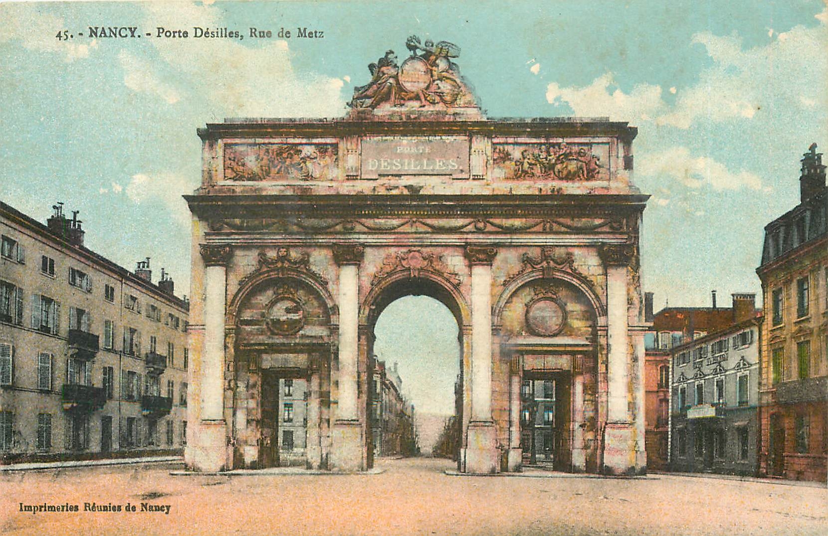 CPA Nancy Porte Desilles rue de Metz