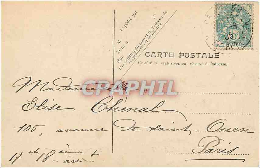 CPA Souvenir Naufrage du Vengeur Bateau — Rückseite