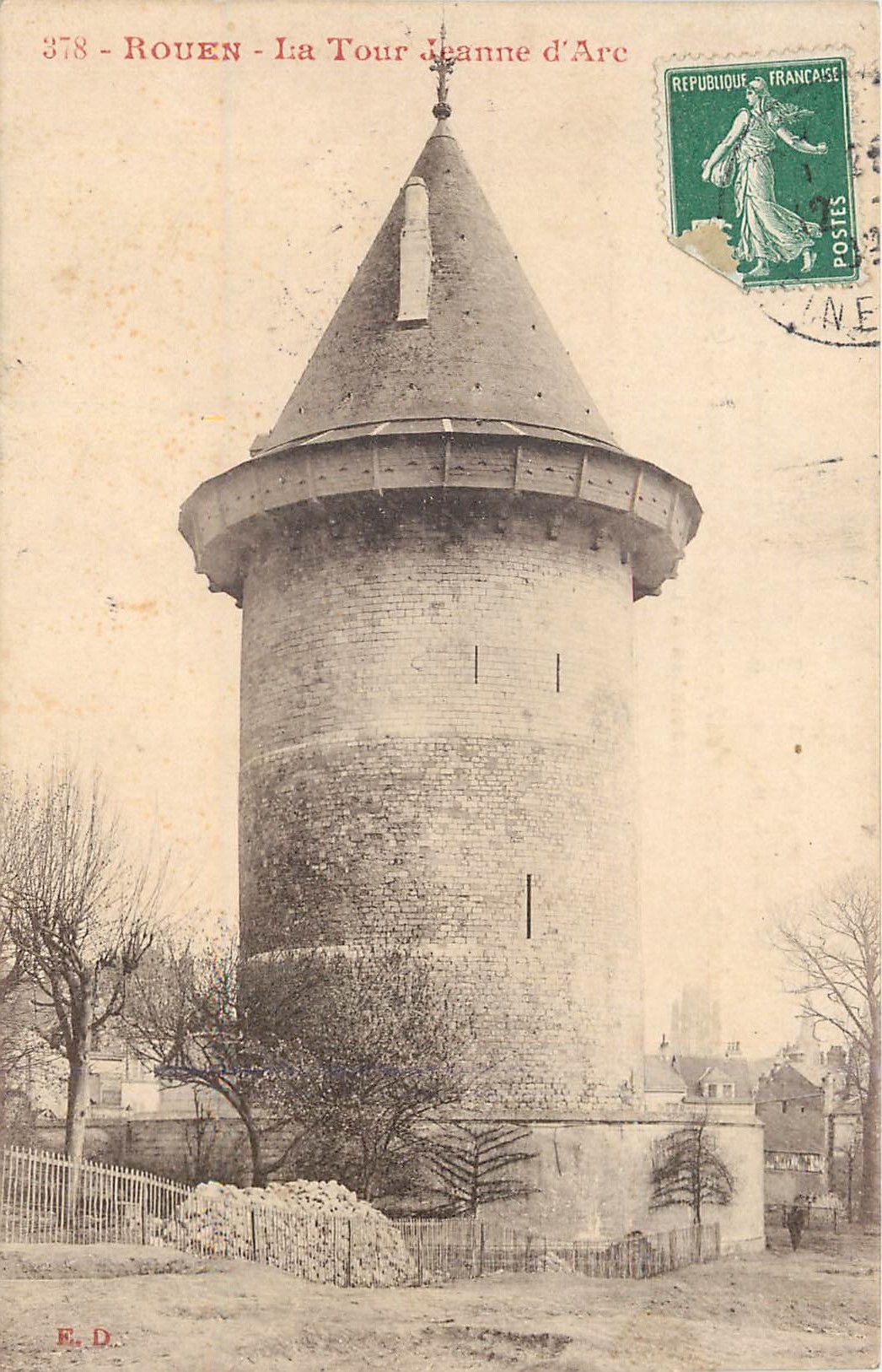 CPA Rouen la tour jeanne d'Arc