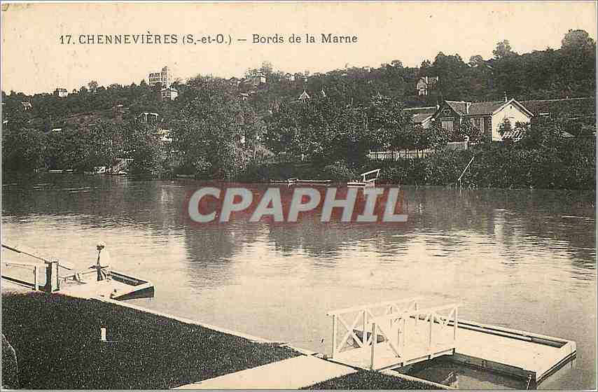 CPA Chennevieres S et O bords de la Marne