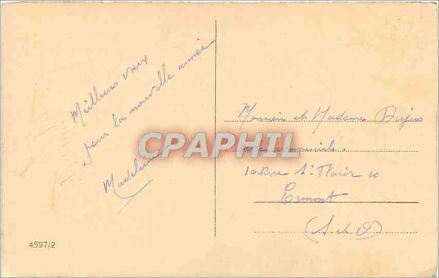 CPA Voeux — Verso