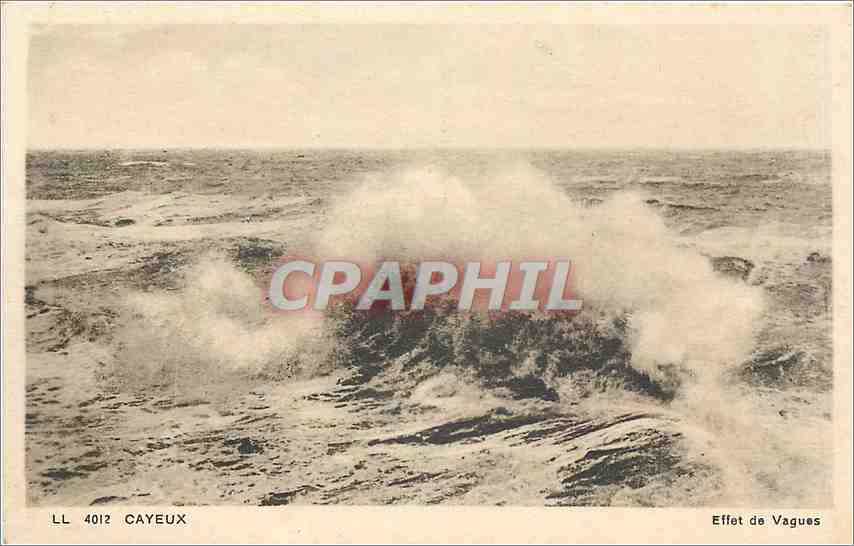 CPA Cayeux Effet de vagues