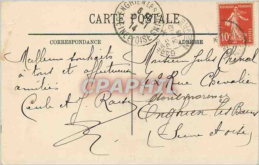 CPA Nevers La tour Goguin et le Quai — Rückseite