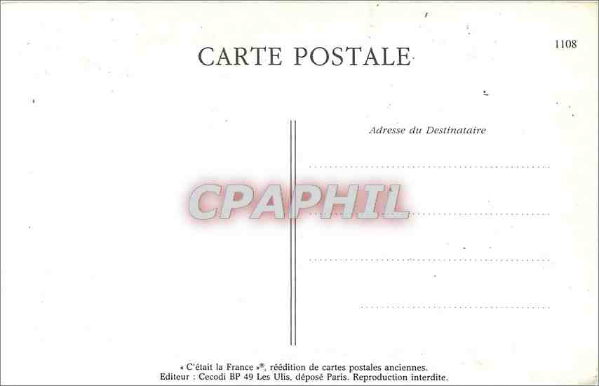 Wälder von Villers-Cotterets — Hütte der Holzkohlebrenner am Rond de Chatillon — Verlag: Templier & Boves — Rückseite