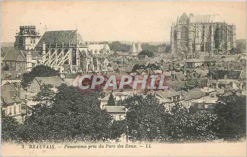 CPA Beuvais Pnorama pris du Parc des eaux LL