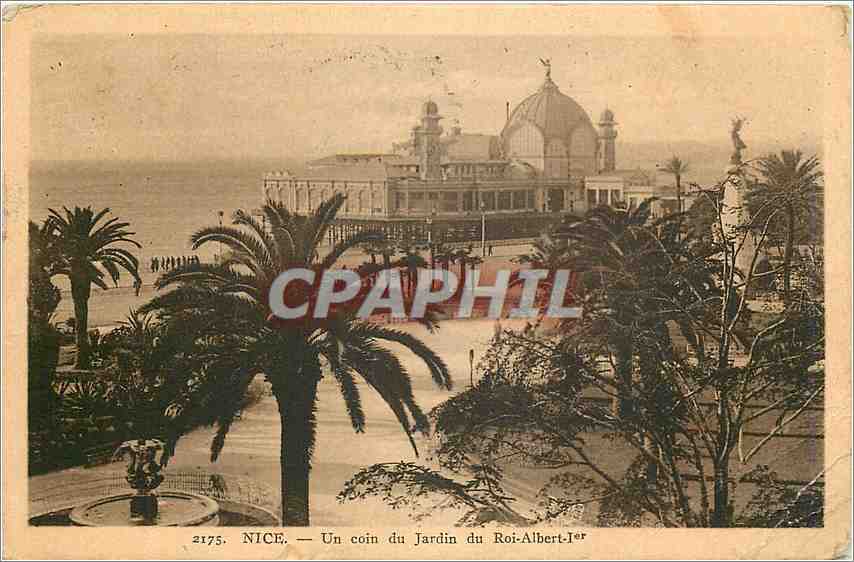 CPA Nice Un coin du jardin du Roi Albert 1er