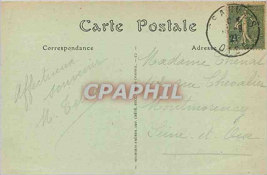 CPA Beauvais vue sur la cathedrale prise de l'Eglise  Saint Etienne — Rückseite
