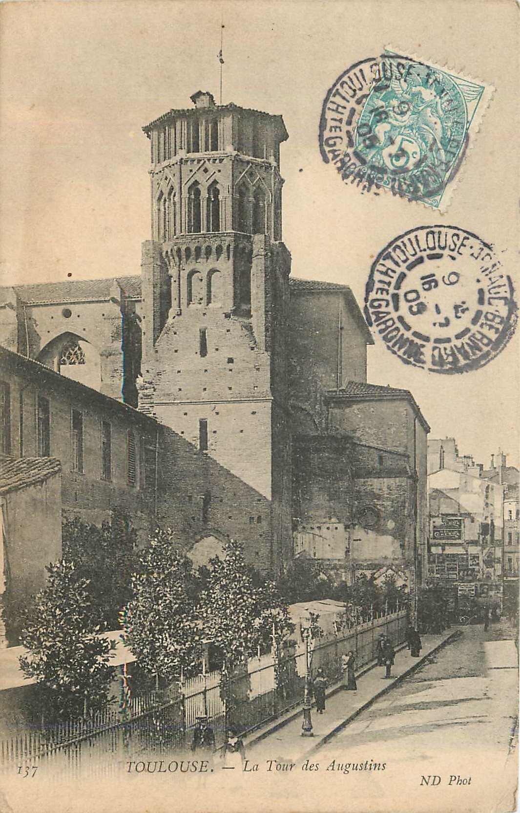CPA Toulouse la tour des Augustins