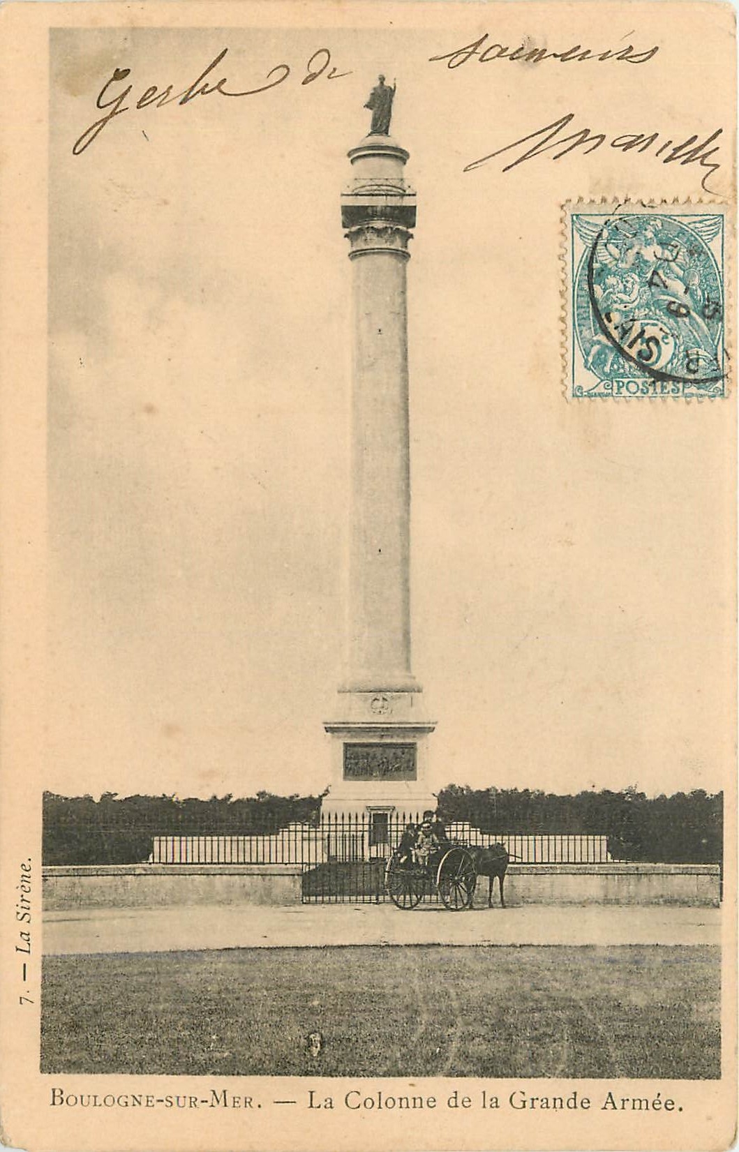 CPA Boulogne sur mer La Colonne de la grande Armee