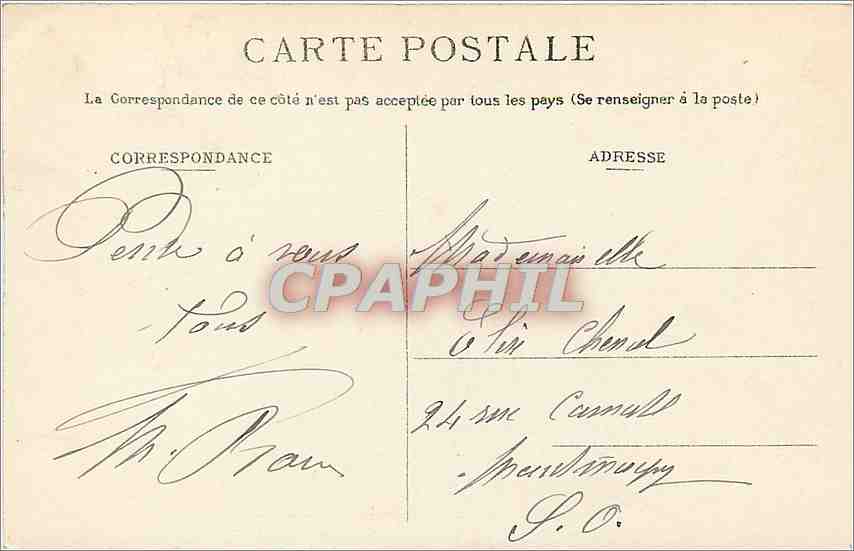 Boulogne-sur-Mer — Le Souvenir Français — anonymer Verlag, n° 22 — Rückseite