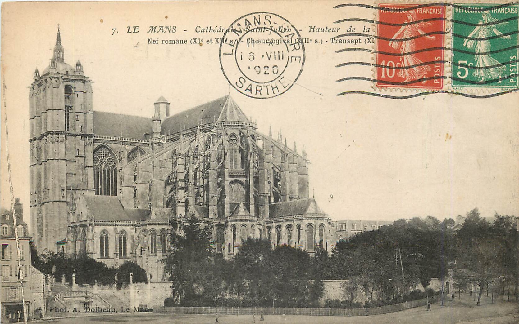 CPA Le mans Cathedrale Saint Julien
