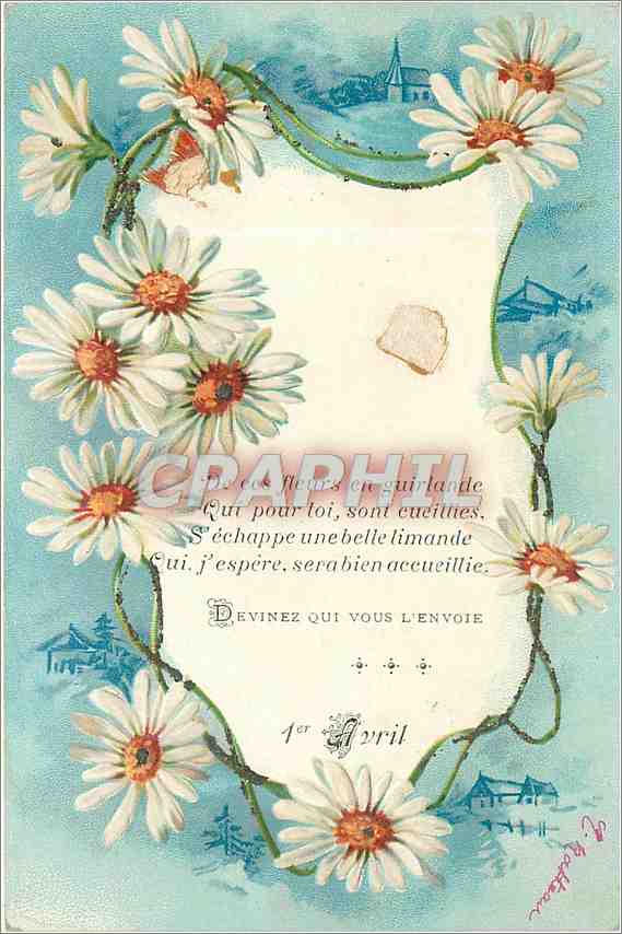 CPA Vœux Fleurs