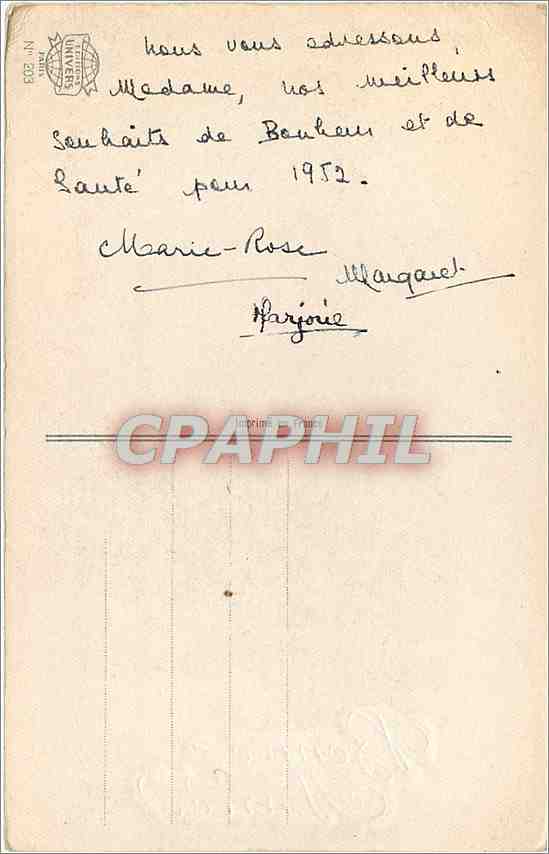 CPA Voeux — Verso