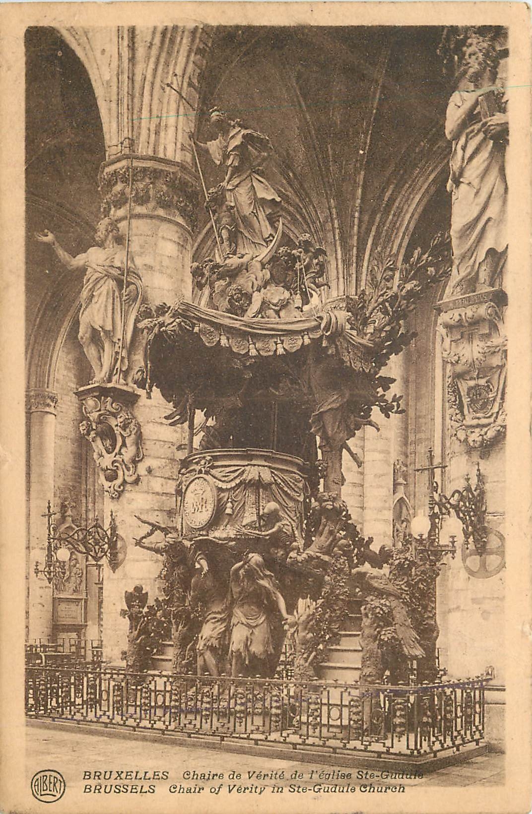 CPA Bruxelles Chaire de Verite de l'Eglise Ste Gudule