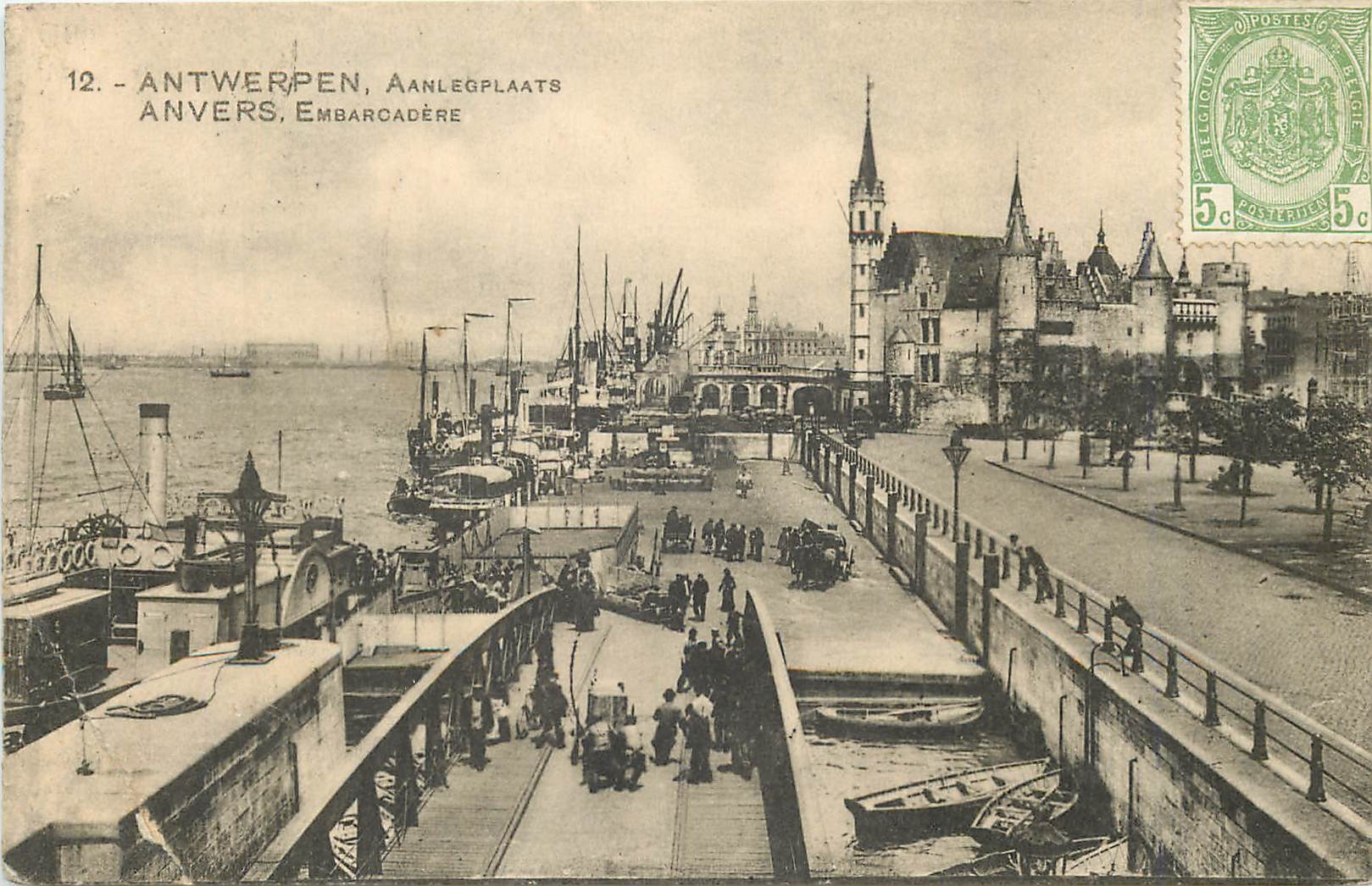 CPA Antwerpen Aanlegplaats Anvers embarcadere