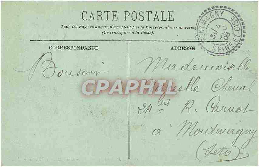 CPA le Havre La place gambetta et le Theatre — Rückseite