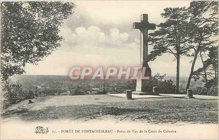 CPA Foret de Fontainebleau point de Vue de la Croix du Calvaire