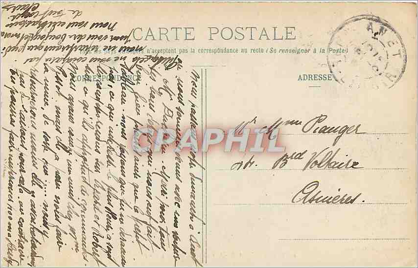 CPA Chateau d' Anet XVI e siecle L'Entrée principale — Rückseite