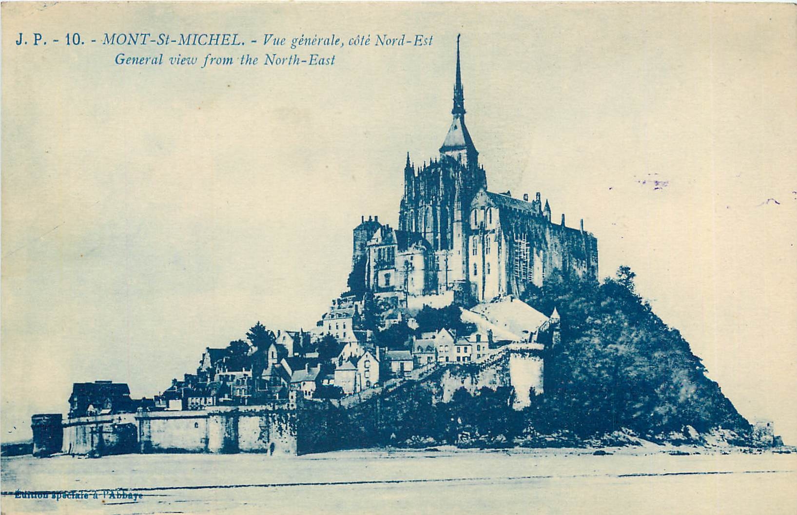 CPA Mont St Michel vue generale ote Nord Est