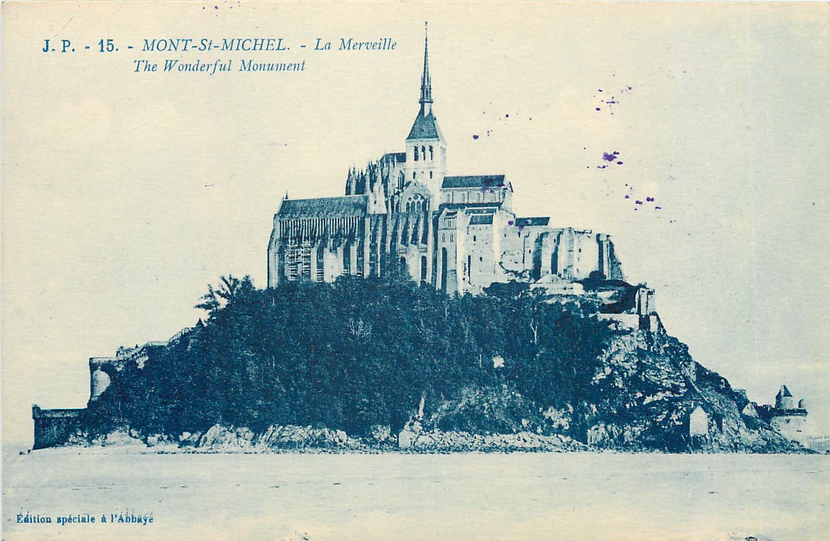 CPA Mont St Michel Vue generale
