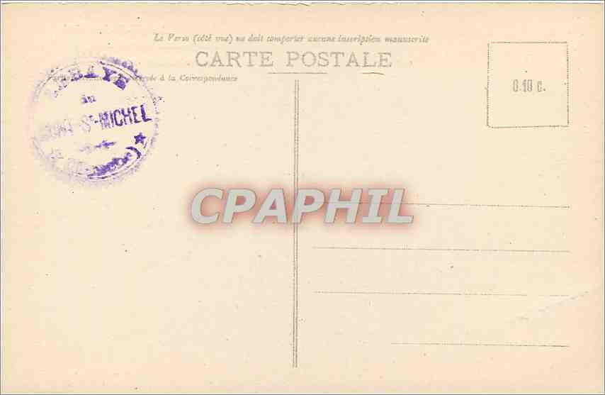 Mont-Saint-Michel — Vue générale prise de la Digue — J.P. 2, Édition spéciale à l'Abbaye — Rückseite