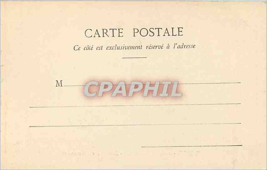Reims — Allée des Promenades — Kiosque des Marronniers — Antike Ansichtskarte — Rückseite