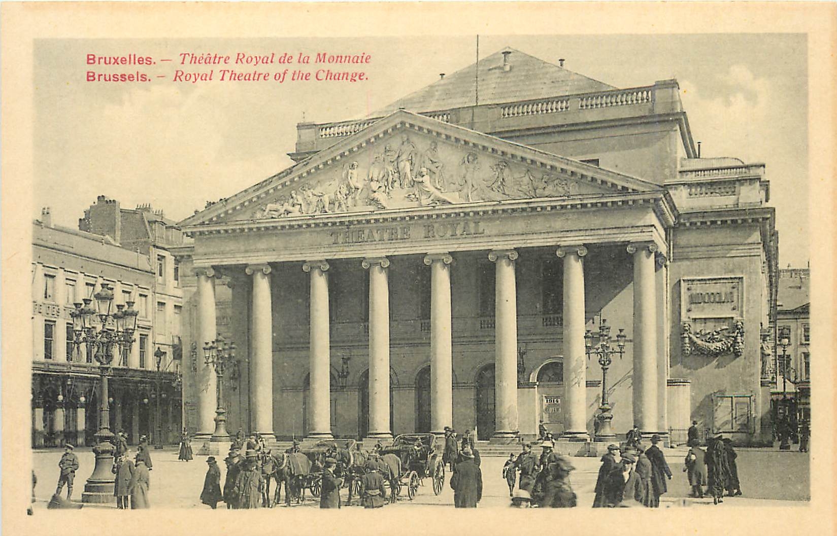 CPA Bruxelles theatre Royal de la Monnaie