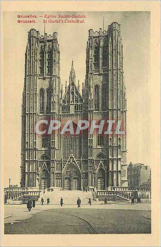 CPA Bruxelles Eglise Sainte Gudule