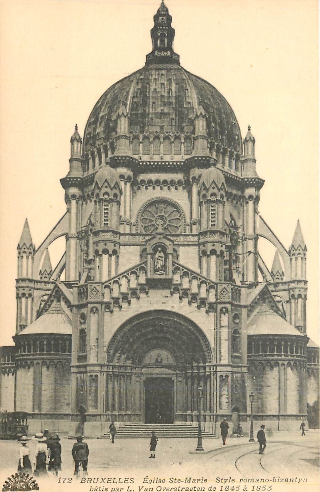CPA Bruxelles Eglise Ste Marie Style romano Bizantyn 