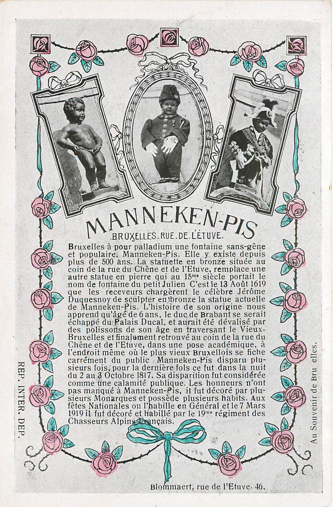 CPA Bruxelles Manneken Pis